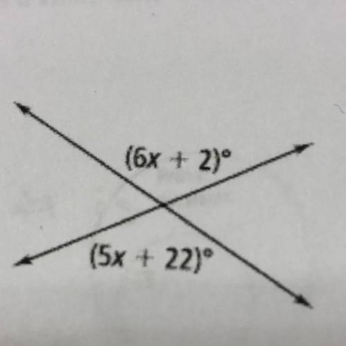 Find the value of (6x+2) (5x+22)