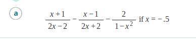 Simplify:  I know the answer for the simplification part I do not know the inequality though