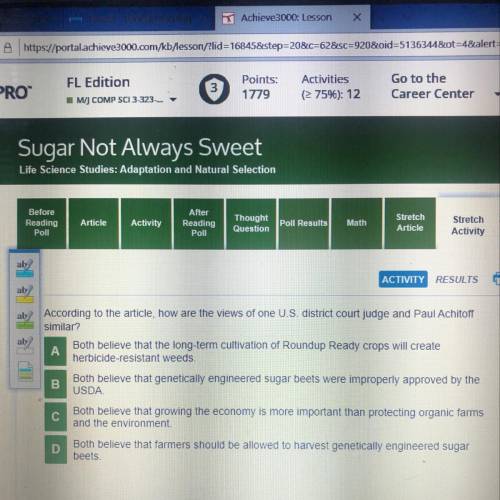Achieve 3000 stretch activity help ‍♀️ “Sugar Not Always Sweet” article