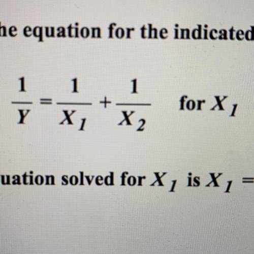 Solve for the indicated variable