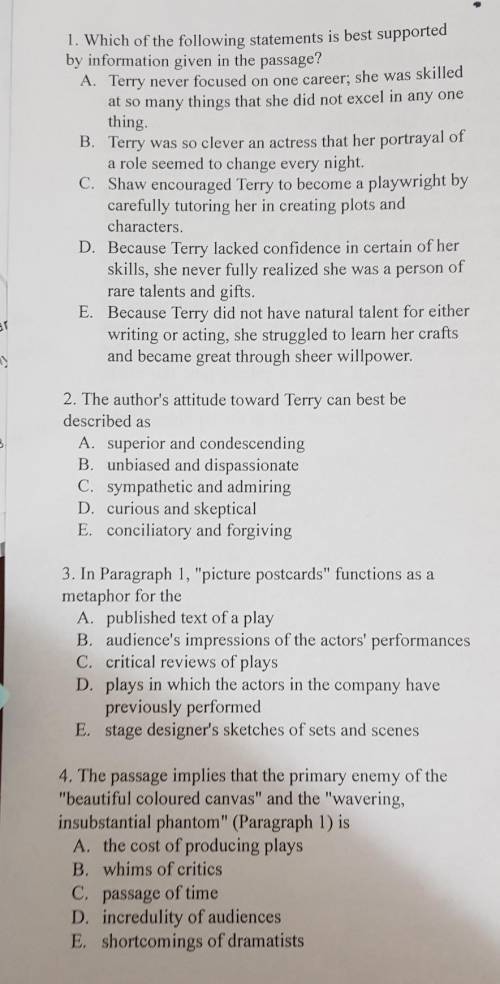 Answer this following questions with explanation based on this passage.It is the fate of actors to l