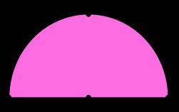 The length around the outside of semicircle O from point L through point M to point N is 14 centimet