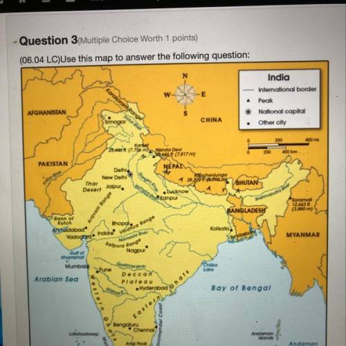 ASAP  Based on the information in the map, estimate the number of miles between Chennai and Delhi. 8