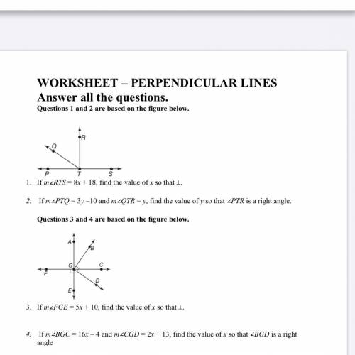 Geometry perpendicular lines .
