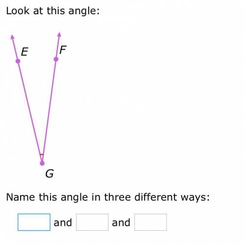 Name the angles in 3 different ways
