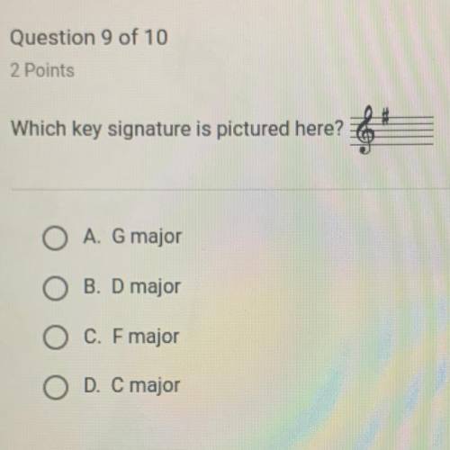 Which key signature is pictured here? apex