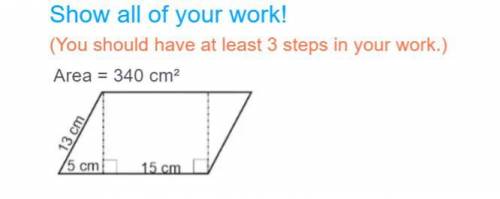 What is the height of the parallelogram?