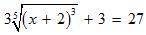 What is the solution of the equation?