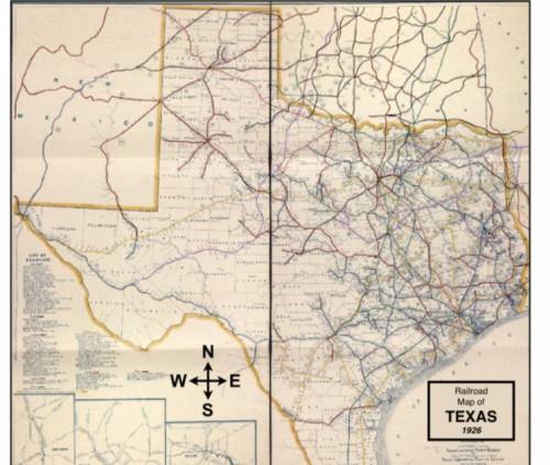 Study these two maps of the Texas Railroad System, created over 40 years apart. What is the BEST con