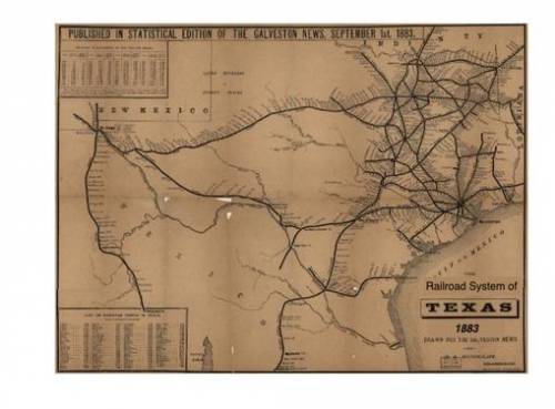 Study these two maps of the Texas Railroad System, created over 40 years apart. What is the BEST con