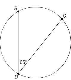What is the measure of arc BC?