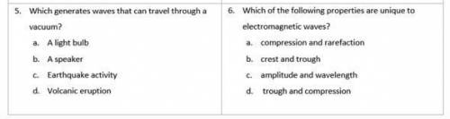 Can someone please help me  ik that question 2) is d. and that question 4) is c.