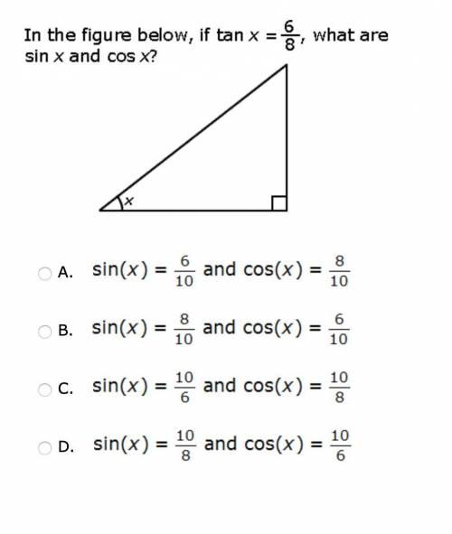 Question 20: Please help what are sin x and cos x?