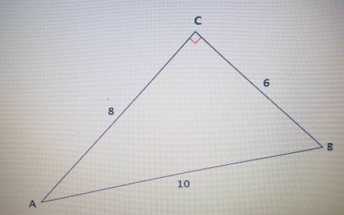 #1 Using the right triangle below, find the cosine of angle A.