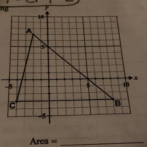 What is the base of the triangle? (: