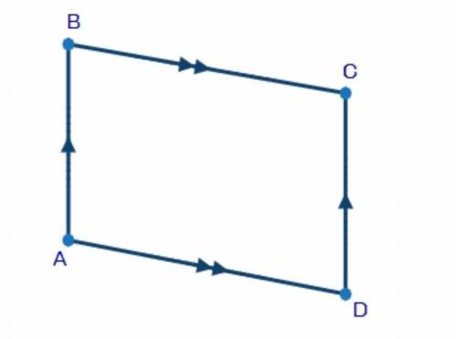 The following is an incomplete paragraph proving that the opposite sides of parallelogram ABCD are c