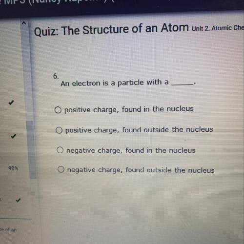 An electron is a particle with a