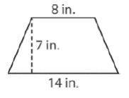 PLEASE HELP What is the area of the trapezoid below?