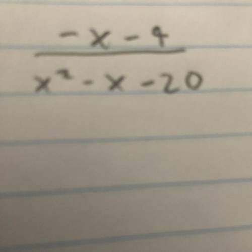 -x -4 x²-x-20 simplify. identify any x values