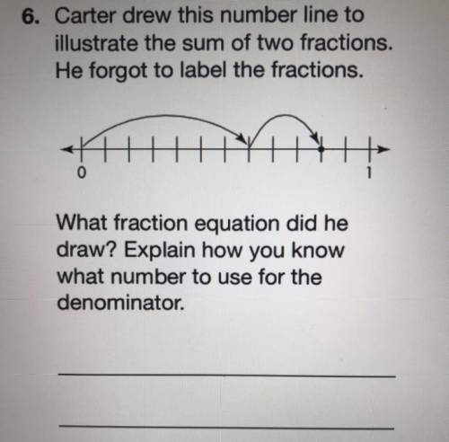 What fraction equation did he draw? Explain how you know what number to use for the denominator