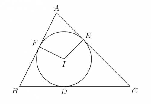 In triangle ABC, AB = 13, AC = 15, and BC = 14. Let I be the incenter. The incircle of triangle ABC