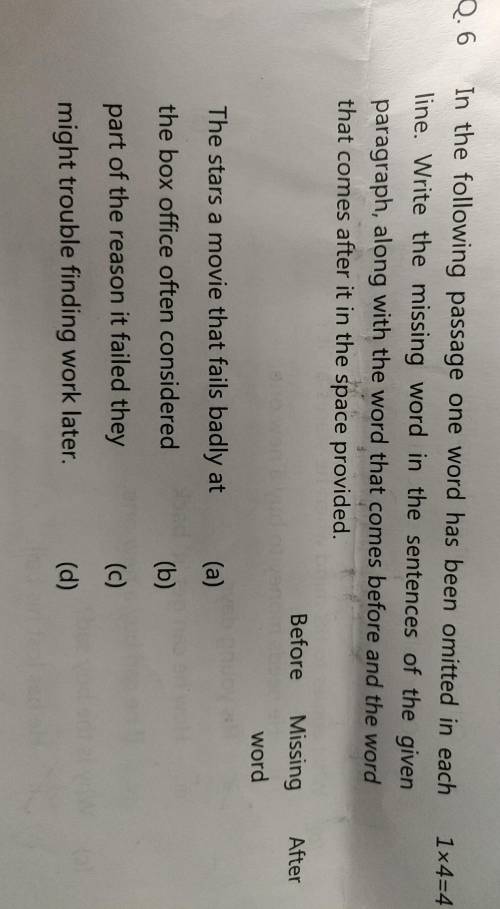 English grammar exercise. Please answer the he question given in the attached photo.