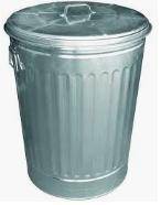 A cylindrical garbage can has a radius of 1.5 feet and holds approximately 28.27 cubic feet of trash