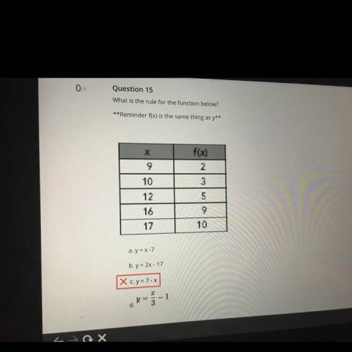 What would this answer be? I got it wrong the 1st time and I need help
