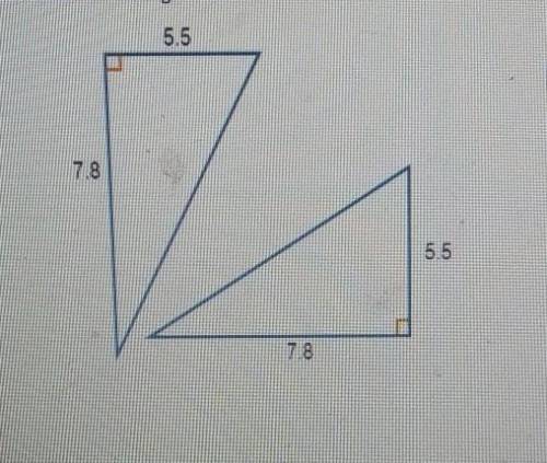 Consider the triangles below.Imagine using these triangles to construct a figure.What figure would y