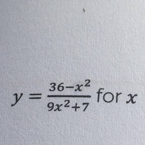 Rearranging literal equations ASAP HELP PLEASE