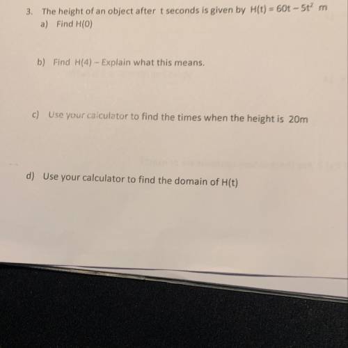 Someone please help me 4 part question need some help thanks