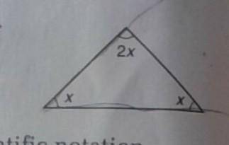 Find the measure of each angle of the triangle