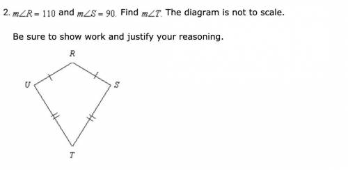 Please help me! R=110 and S=90 Find T The diagram is not to scale. Be sure to show work and justify