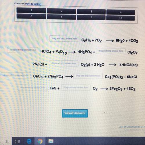 Chemistry homework chemical equations