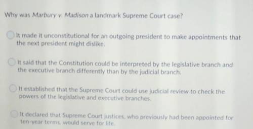 Why was Marbury v. Madison a landmark Supreme Court case?