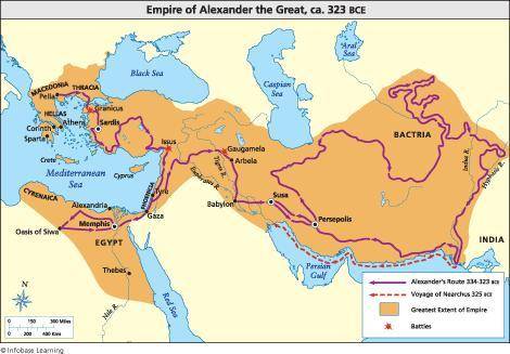 How can you use the map to argue that Alexander was not great? Good luck!