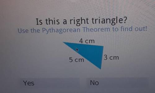 Is this a right angle?use the Pythagorean theorem to find out!