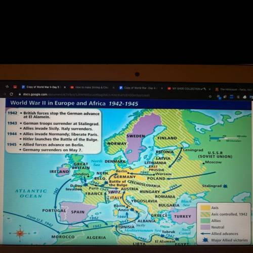 When looking at the map, why did it make sense geographically, for the Allied powers to invade North