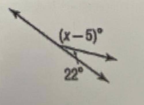 Solve for X. Then find the measure of the angle