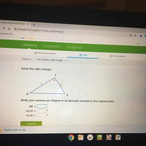 HELP PLEASE  solve for the right triangle