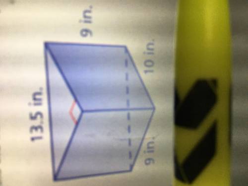 Find the surface area of the prism...please.