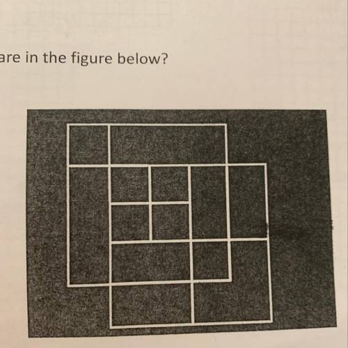 How many squares are in the figure below?