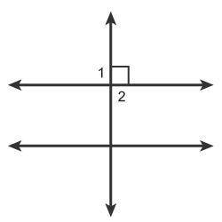 Which relationship describes angles 1 and 2? A. adjacent angles B. vertical angles C. linear pair D.