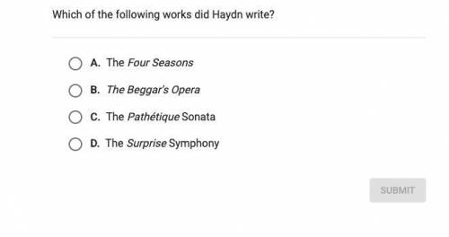 Which of the following works did Haydyn write?