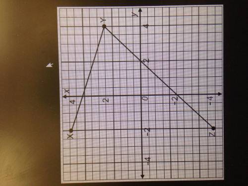 Find the coordinates of the dilation D 1/2 (△XYZ). x'( , ) y'( , ) z'( , )