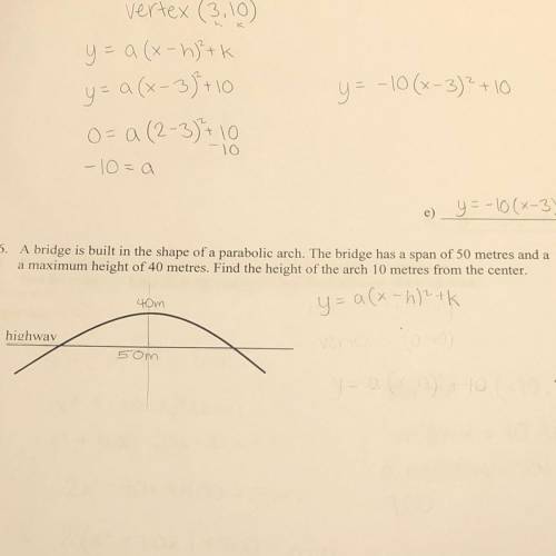 Please help me with quadratic functions (40 points)