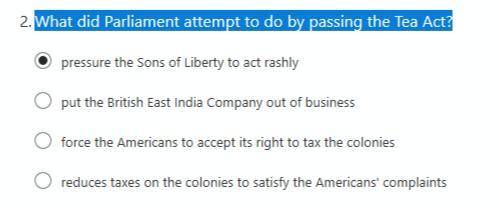 What did Parliament attempt to do by passing the Tea Act?