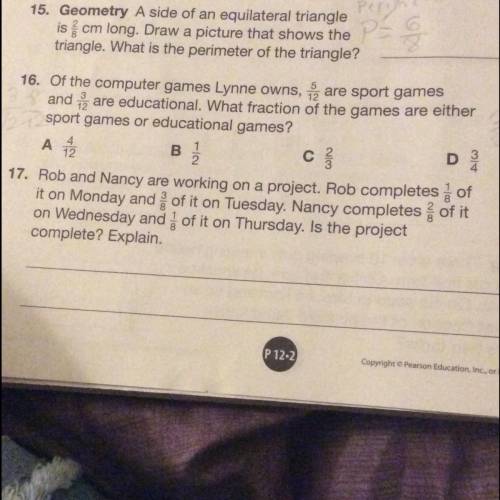 Help me on 16 and 17 please as fast as possible it’s due tomorrow