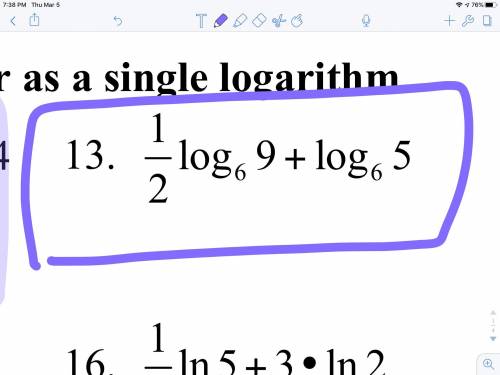 Write each expressions as a rational number or as a single logarithm...