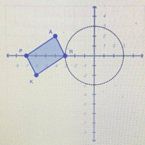 Given parallelogram PARK. Prove graphically and algebraically that a clockwise rotation of 270° abou